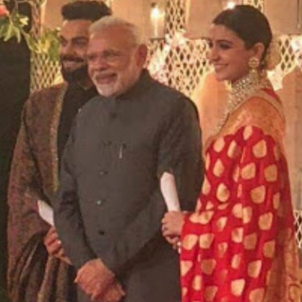 Indian PM Narendra Modi attends Virat Kohli - Anushka Sharma's reception