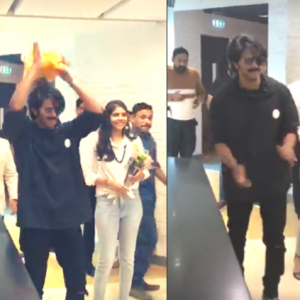 Dulquer Salman's quick dance in Hit Fm office