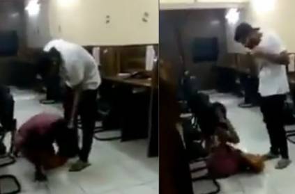 Cop's son thrashes woman at office, Father suspended