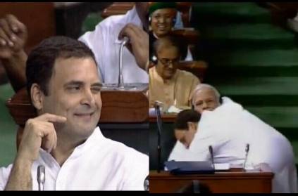 PM Narendra Modi\'s reaction on Rahul Gandhi\'s hug.