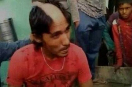 UP - Man\'s head shaved for posting morphed pics with girls