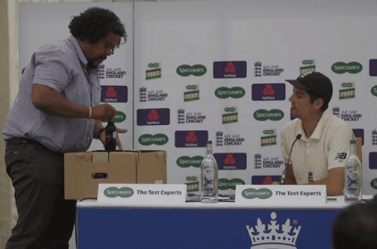 Alastair Cook gets a fitting gift from media