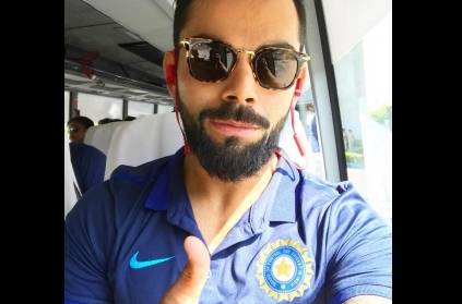 Virat Kohli posts selfie with other cricketers, stranger photombombs
