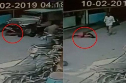 Accident in karnataka caught on cctv camera Accident in karnataka caught on cctv camera