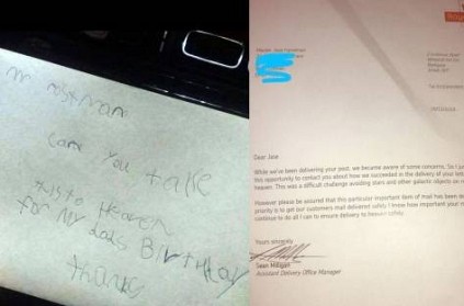 little boy writes letter to his heaven dad,postman reply goes viral