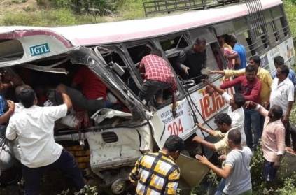 State Run RTC bus accident in Telangana, 40 People Dead