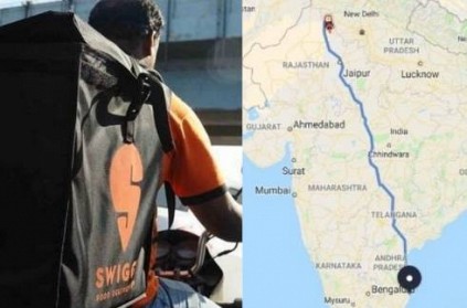 Swiggy tries delivering food from Rajasthan to Chennai - Goes viral