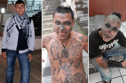 Man Cuts Off Half Of His Nose & Ears; Gets Tongue Split To Resemble A 'Living Skull'