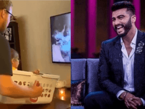 Arjun Kapoor shares a viral video of a best father on Twitter