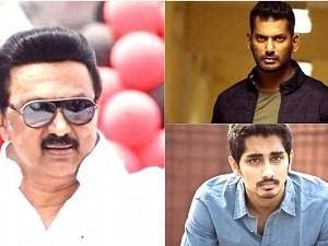 Wishes pour in for MK Stalin from the film fraternity: From Siddharth to Vishal and others, who said what!