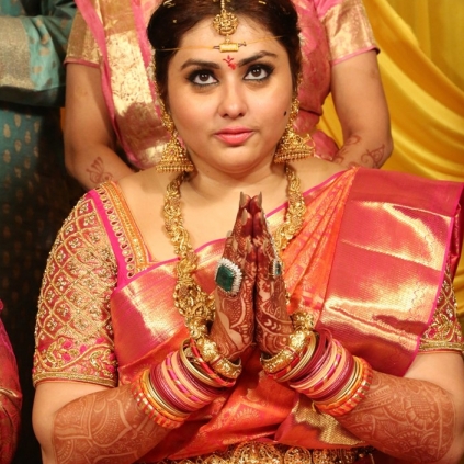 Namitha marries her longtime friend Veer