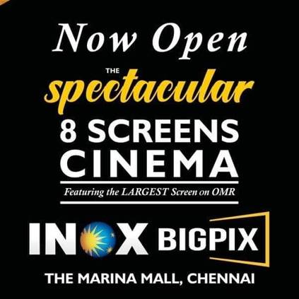 New INOX multiplex theater opens on OMR at Marina Mall, Chennai