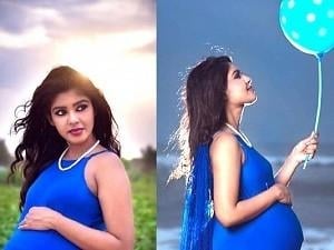 Semma: Pandian Stores’ Hema stuns in her blue-themed pregnancy photoshoot; will make you go WOW!
