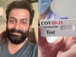 Actor Prithviraj tests for COVID19 again after testing positive days back - Shares current status!