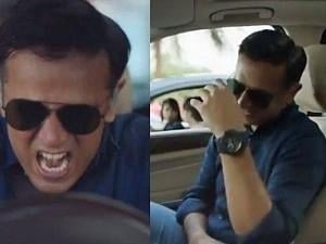 Rahul dravid trying to act angry for an ad - video goes viral