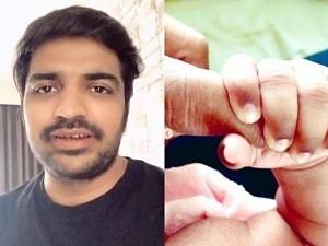 Adorable max: Sathish shares a pic with his daughter for the first time!
