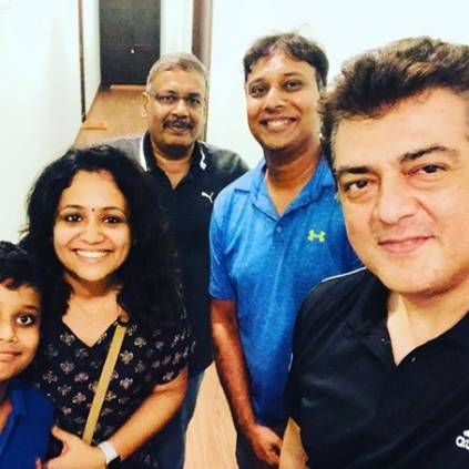 Thala Ajith's viral selfie with RJ Sulabha and family