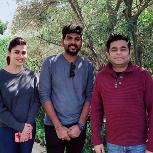 Vignesh Shivn and Nayanthara's latest picture with ARR!