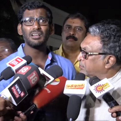 Vishal states to media that Ponvannan will make a formal announcement soon