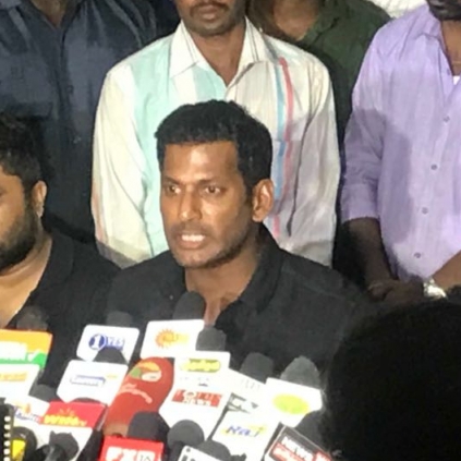 Vishal's furious speech against Anbu Cheziyan